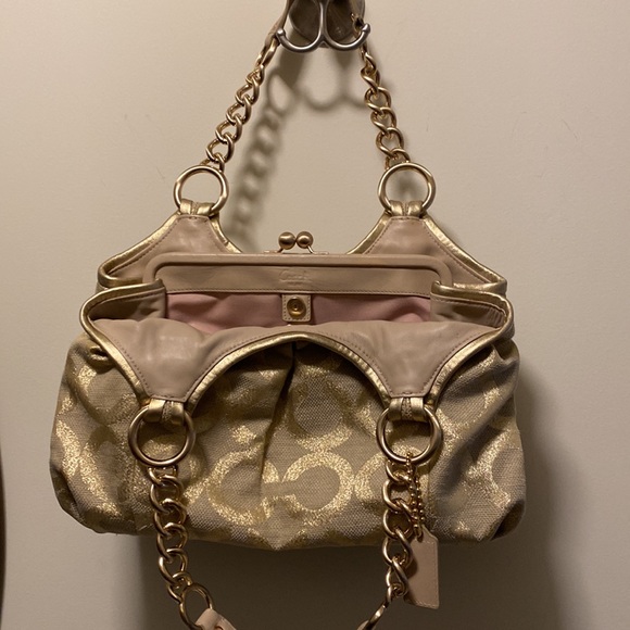 Coach Gold Satchel Bag - Picture 4 of 7
